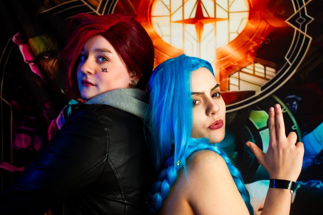 Portrait, Convention, event photography, Jinx and Vi, League of Legends